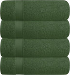 BELZZI Home Ultra Soft 4 Pack Oversized Bath Towel Set 27x54, Cotton Compact by Unknown