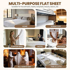 HBHLFZ Twin XL Flat Sheets Only 2 Pack - Image 6
