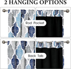 Beauoop 100% Blackout Curtains 63 Inches Long 2 Panels - Image 2