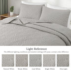 Exclusivo Mezcla California King Quilt Bedding Set, Lightweight Soft Bedspreads - Image 3