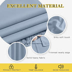 NICETOWN Blackout Vintage Blue Curtains - Image 3