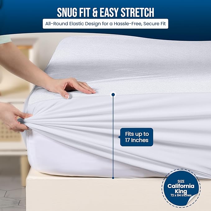 Utopia Bedding Waterproof Mattress Protector California King Size, Premium - Image 3