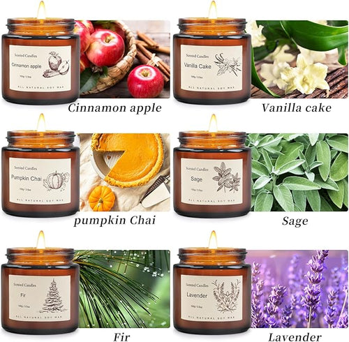 6-Pack Jar Scented Candles for Home Scented - Image 2