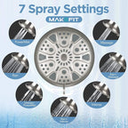 MakeFit Filtered Shower Head Brushed Nickel - Image 6