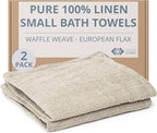 Pure Linen Small Bath Towels by THINGSTORIES