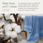 NY Loft 100% Cotton 2 Pack Bath Sheet Towel Set | Absorbent Quick-Dry Oversize - Image 6