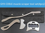 4 in 1 Stainless Steel Muscle Scraper Tools Set, Gua Sha Massage Scraper - Image 7