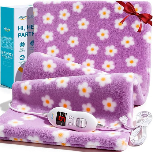 ALLJOY King Size Heating Pad for Back Pain Relief, 33”x 17” Extra Large Heating by ALLJOY