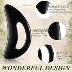 BBTO 2 Pcs Body Gua Sha Tool Large Resin Scraping Tools - Image 3