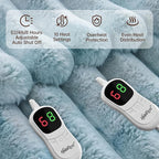 Heated Throw Blanket, Faux Fur Cozy Heating Blanket - Image 3