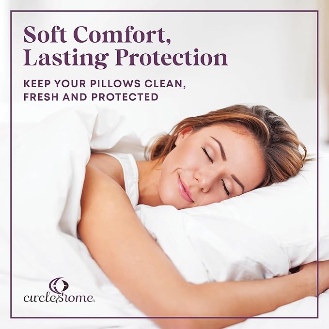 CirclesHome Pillow Protectors 6 Pack Queen Zippered - Image 7
