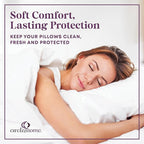 CirclesHome Pillow Protectors 2 Pack King Zippered - Image 7