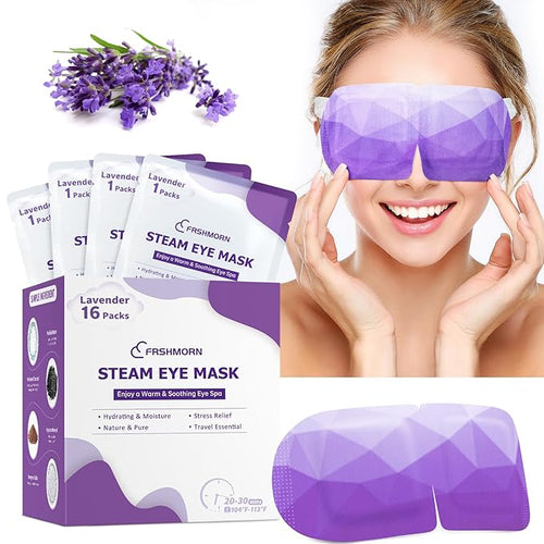 16Packs Steam Eye Mask, Heated Eye Mask by FRSHMORN
