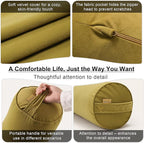 Body Pillow for Adults – Long Bolster Pillow for Bed, Round Cuddle Pillow - Image 5