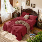 LBRO2M 1000 Thread Count 100% Egyptian Cotton Sheets Set Full Size, 4 Piece by LBRO2MBedding