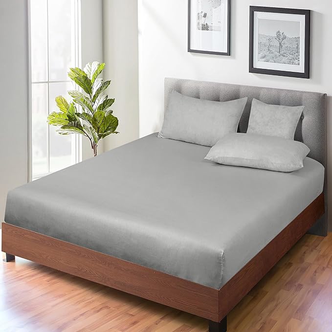ROYALE LINENS 300 Thread Count 100% Long Staple Combed Cotton Fitted Sheet Twin - Image 7