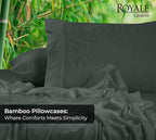 Royale Linens Cooling Pillow Cases Standard Size Set of 2-100% Rayon Derived - Image 2