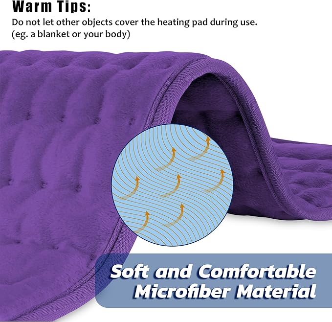 Electric Heating pad for Back Neck Shoulder Knee Arms Legs- Electric Heat Pads - Image 2