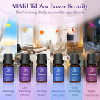 ASAKUKI Essential Oils for Diffuser –6 Mood Essential Oil Blends for Morning to - Image 2