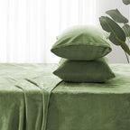 BEDELITE Flannel Sheets Twin Size Sage Green - Image 7