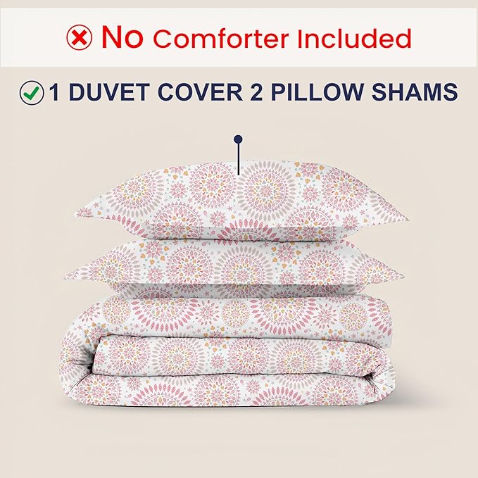Kotton Culture 3 Pc Twin Size Duvet Cover Set- 100% Egyptian Cotton 600 Thread - Image 2