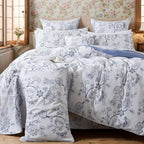 FADFAY Duvet Cover Set Full Floral Bedding Percale Cotton 600 TC Classical by CottonWorldSweetDream