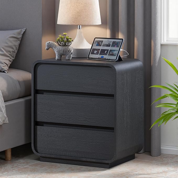 Black Night Stand Set of 2 - Image 2