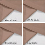 Joydeco Velvet Curtains Rose Beige Blackout Curtains Thermal Insulated 120 - Image 6