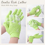 4 Pairs Exfoliating Gloves for Shower, Shower Gloves, Body Scrubber, Korean - Image 7