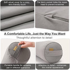 Body Pillow for Adults, Long Round Pillow, Big Cylindrical Pillow, Large Full - Image 5