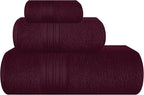 BOUTIQUO Ultra Soft 3 Pack Cotton Towel Set, Contains a Bath Towels 28x55 inch by BOUTIQUO