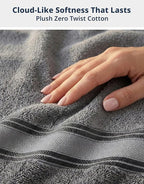 LANE LINEN Bath Towel Set of 12 – Premium 100% Cotton Towels - Image 5