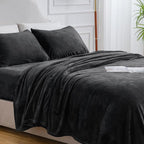 BEDELITE Flannel Sheets Full Size Black - Image 9