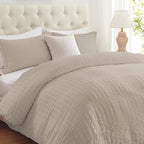 Cozyide Linen Duvet Cover King Size, 3 Pieces Bedding Duvet Covers, Soft by cozyide