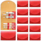 12 Set Manicure Set Bulk Mini Manicure Nail Clipper Kit 7 in 1 Stainless Steel by Lanties