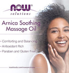 NOW Solutions, Arnica Soothing Massage Oil, Comforting Antioxidant Blend - Image 4
