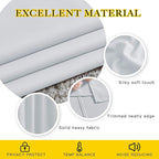 NICETOWN Greyish White Room Darkening Curtains Blackout 30 inch Curtains - Image 4