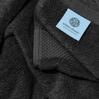 White Classic Luxury Black Bath Towels Extra Large | 100% Soft Cotton 700 GSM - Image 5