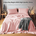 LBRO2M 100% Pure Linen Sheet Set Deep Pocket Up to 16" Bed Sheets Sets - Image 2