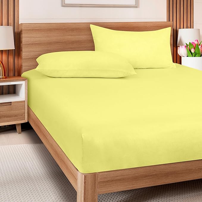 ROYALE LINENS 300 Thread Count 100% Long Staple Combed Cotton Fitted Sheet King - Image 8