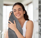 White Classic Wealuxe Grey Bath Towels Set of 4, Cotton Body Towel - Image 6