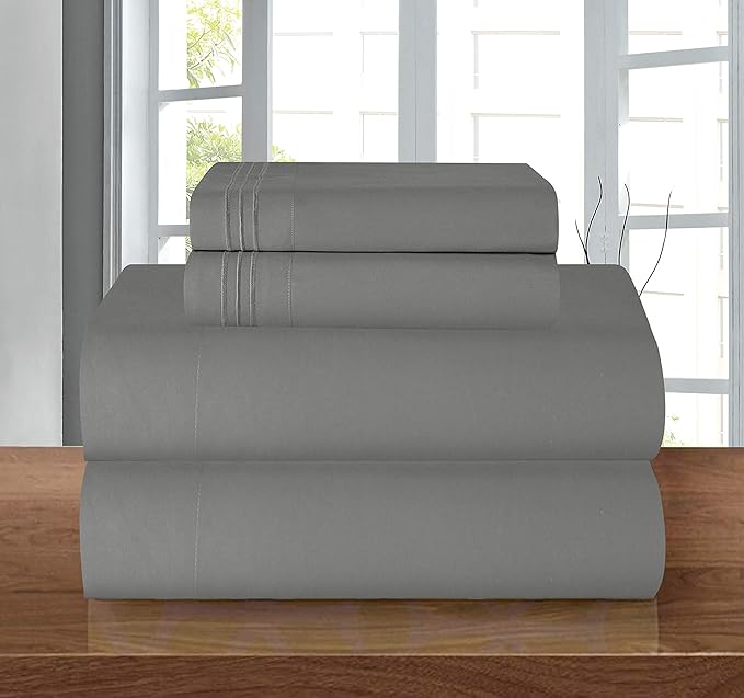 Elegant Comfort Luxury 1500 Premium Hotel Quality Microfiber 5-Piece Sheet Set - Image 2