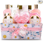 Spa Gift Baskets for Women, Spa Luxetique Bath Gift Set, Bath Salt, Essential by spaluxetique