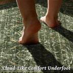 Washable 2x3 Entryway Rug, Boho Non-Slip Door Mat Vintage Distress Small Rugs - Image 4