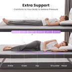 SINWEEK 2 Inch Gel Memory Foam Mattress Topper Queen Size, Pad - Image 2