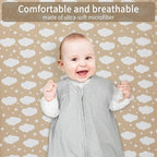 GUNTAIL Pack and Play Sheets Fitted, 2 Pack Pack n Play Sheets - Image 5