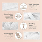 Cotton Hair Towel Wrap for Women/Kids | Quick Dry, Soft & Absorbent 420-GSM - Image 5