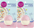 eos Shea Lip Balm, Birthday Cake | All-Day Moisture | 0.25 oz | Pack of 2 by eosproducts