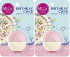 eos Shea Lip Balm, Birthday Cake | All-Day Moisture | 0.25 oz | Pack of 2 by eosproducts