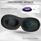 Bonuci 12 Pack Sleep Mask Blackout 3D Eye Mask - Image 2
